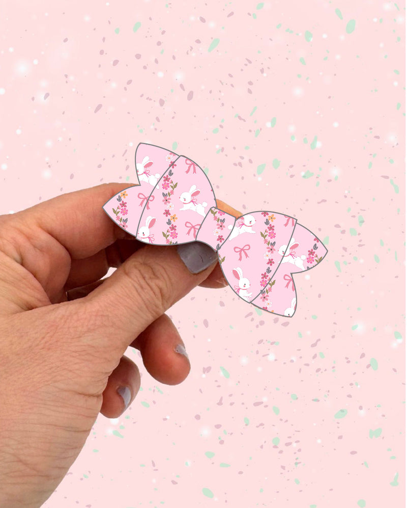 Bunnies & Flower Stripes  (Mock up) // Bows