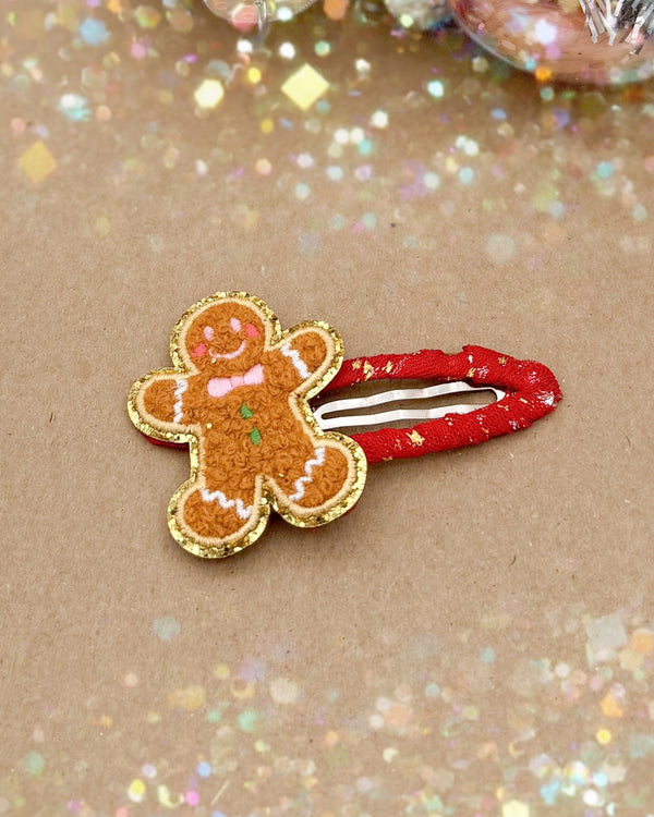 Large Gingerbread Patch  //  Snap Clip