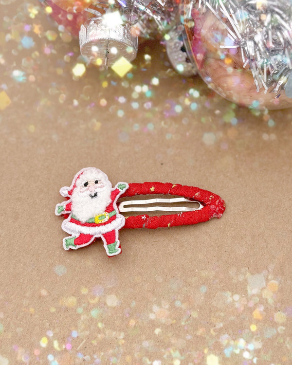 Small Santa Patch //  Snap Clip