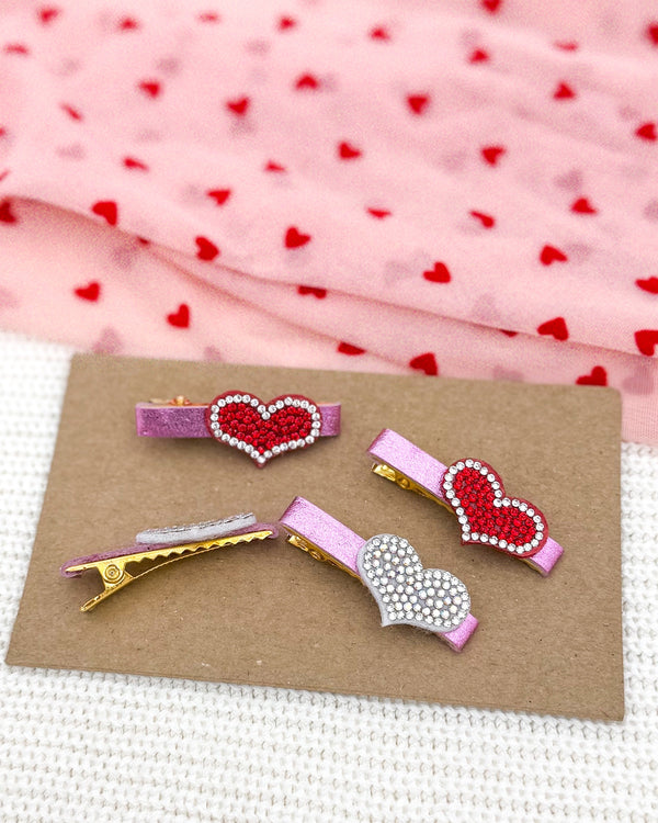 Gem Hearts // Bar Clips