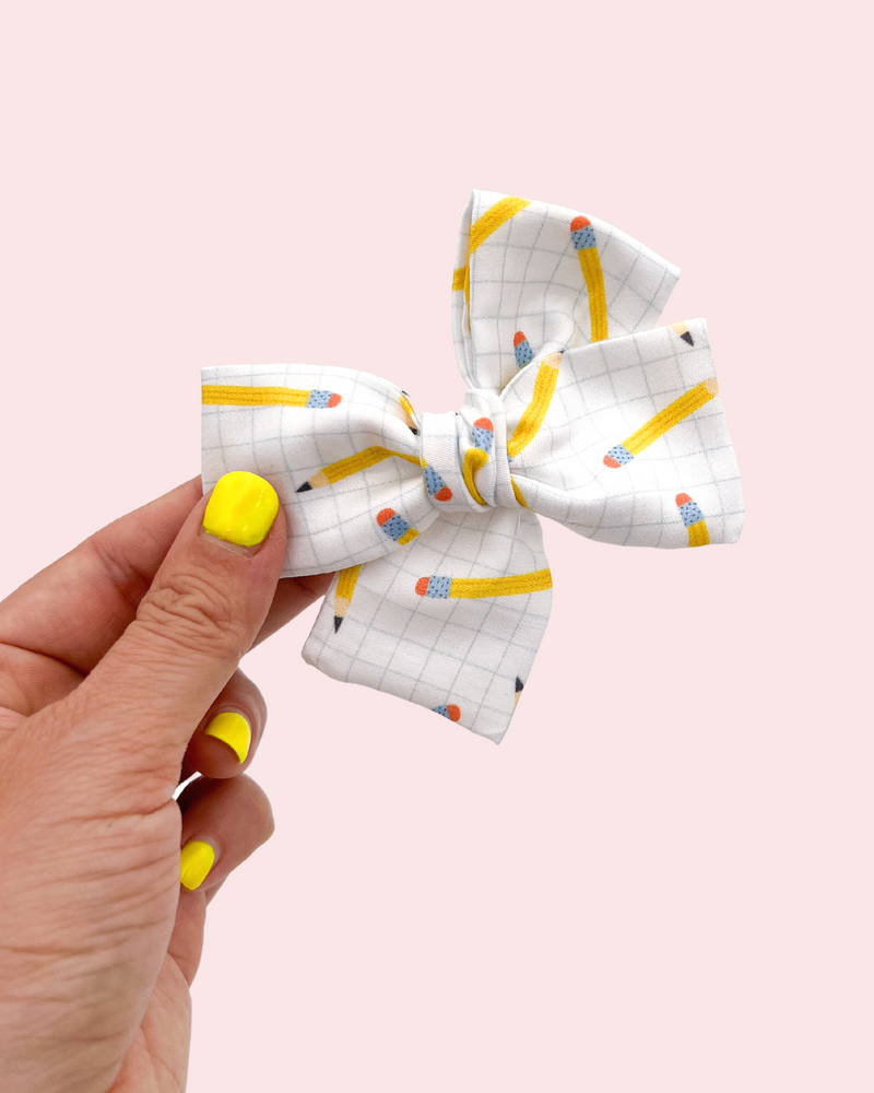 Pencils on Grid // Hand-Tied