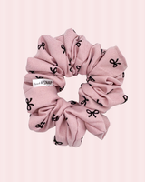 Pink with Bows // Extra Large Scrunchies