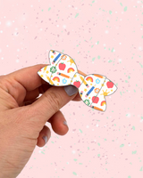 Pre-Order // Supplies on White // Pattern Bow