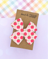 Pre - Order // Apples on Pink // Hand-Tied