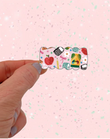Pre-Order // Supplies on Pink // Snap Clip