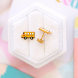 Buses // Screw Back Earrings