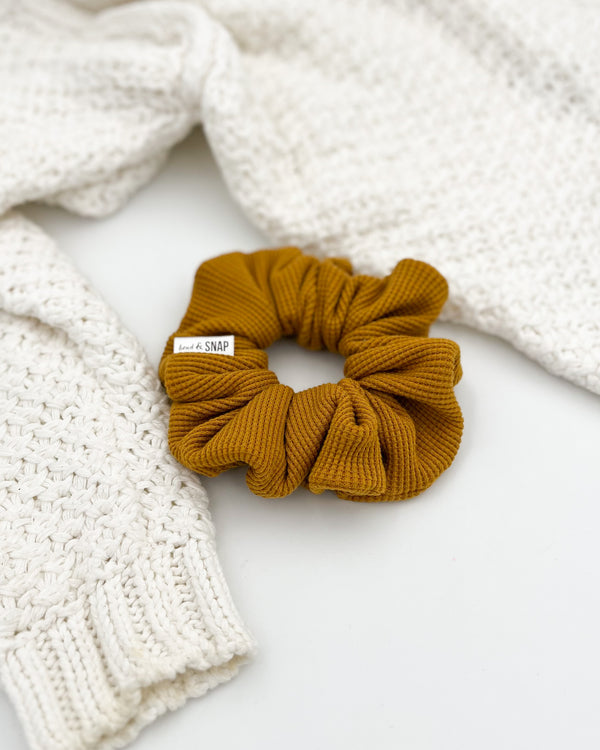 Mustard  Waffle // Scrunchies