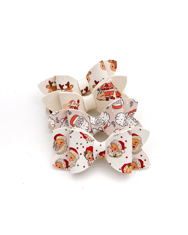 Santa  & Rudolph // Mini Bows