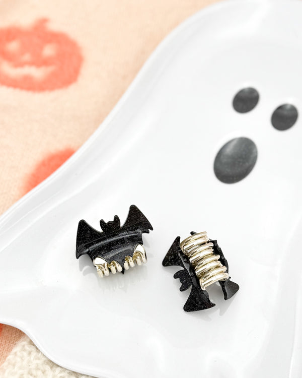 Glittery Bat Claw Clip // Specialty Clip