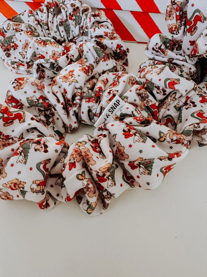 Mouse & Friends Christmas - Scrunchies Bows by Bend & Snap