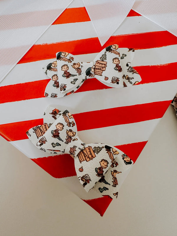 CB Christmas - Faux Leather Bows by Bend & Snap