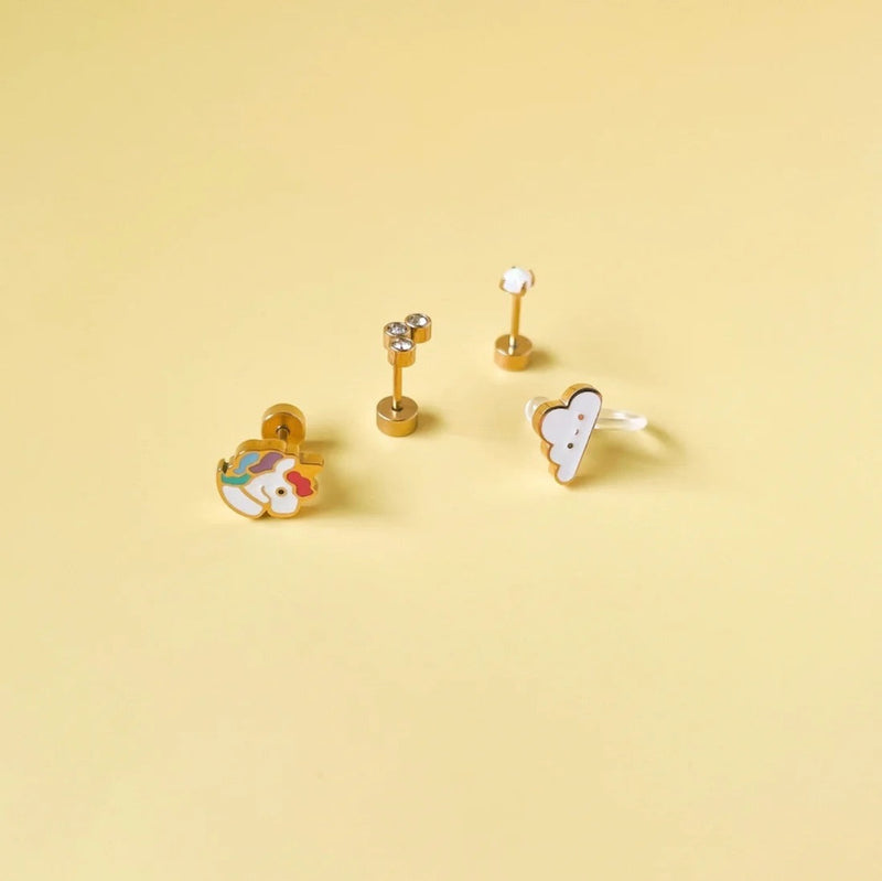 PREORDER Gold Skeletons  // CLIP ON & SCREW BACK Earrings
