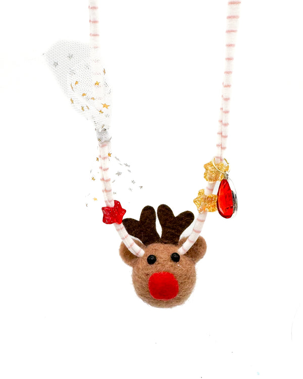 Red Nose (pink cord) // Necklaces