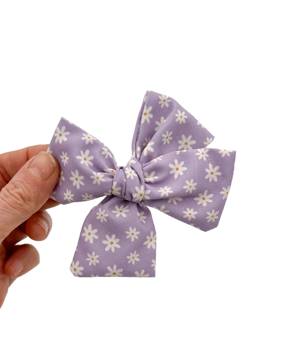 Daisies on Purple // Hand-Tied