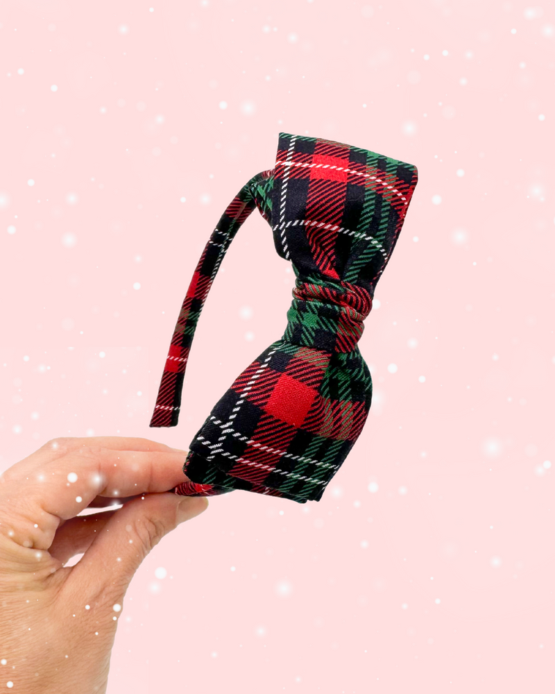 Plaid // Bow Headband