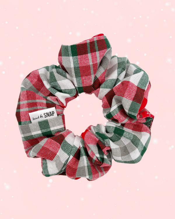 Muted Christmas Plaid // Scrunchies