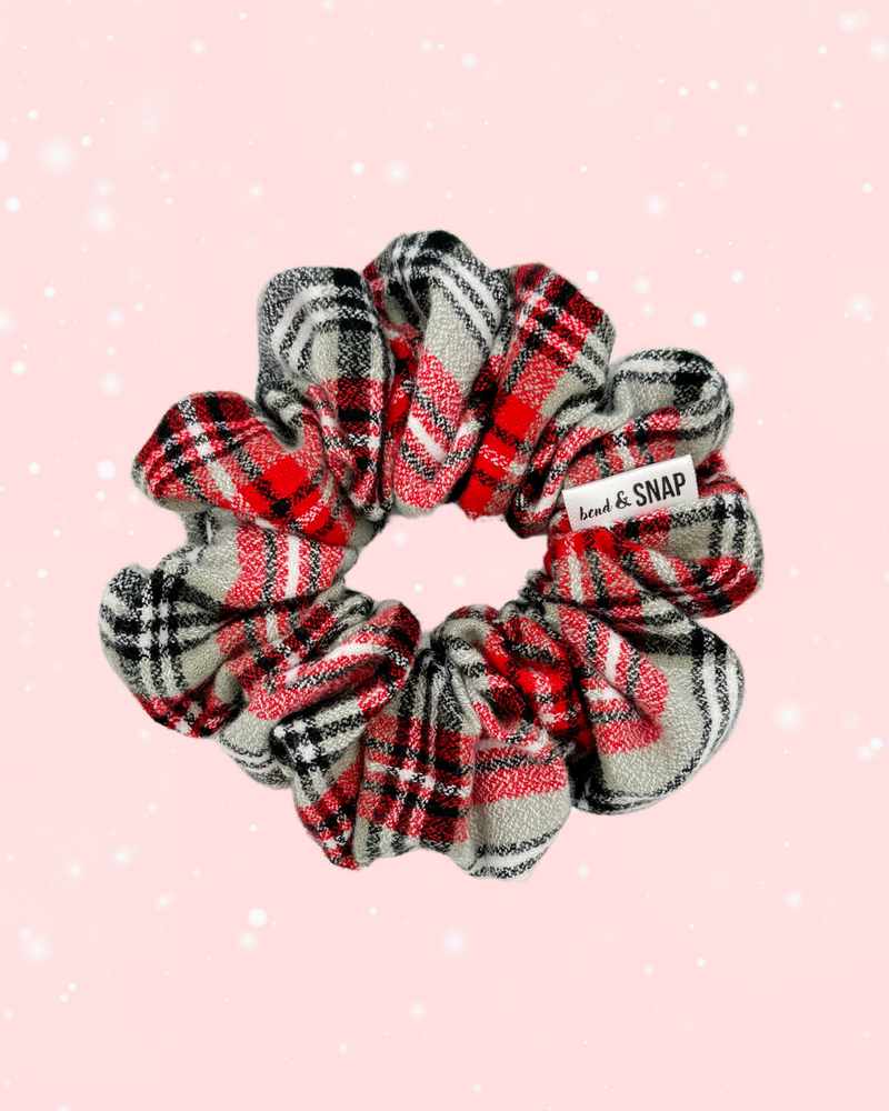 Winter Plaid FLANNEL // Scrunchies