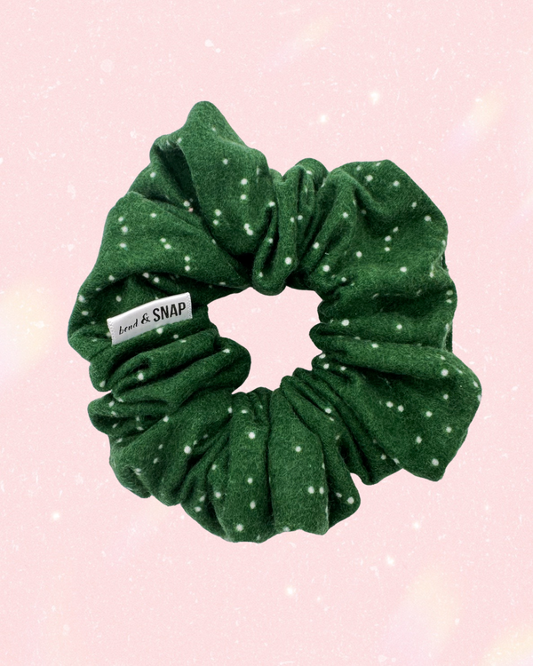 Green Flannel // Scrunchies