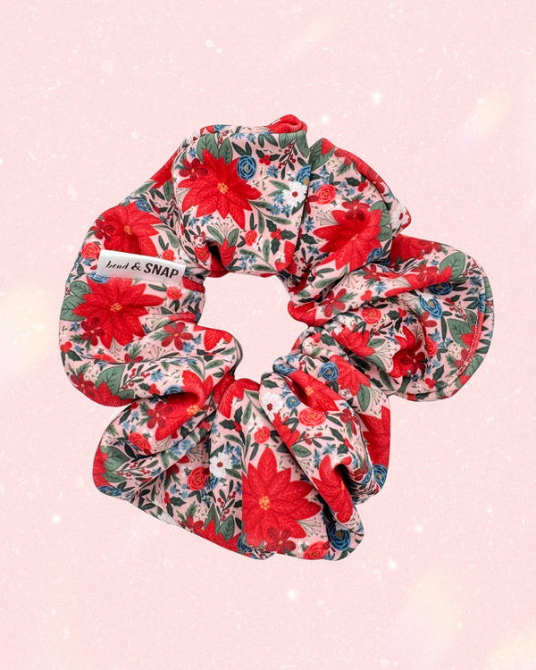 Pink Floral // Scrunchies