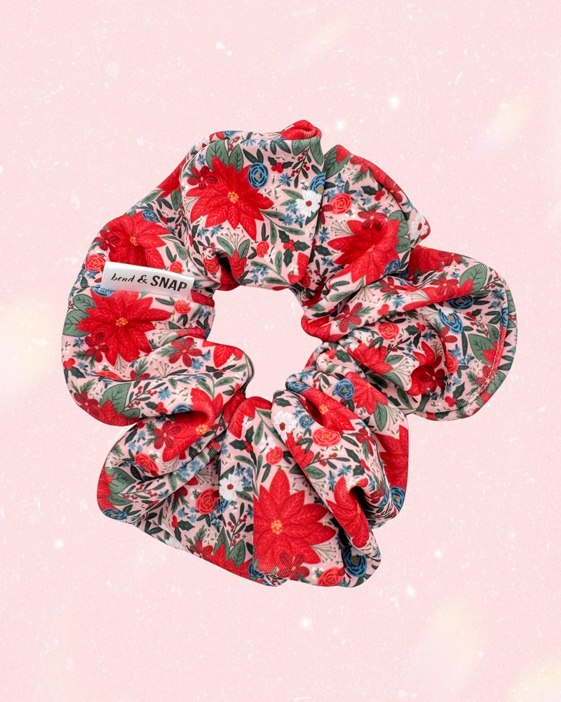 Pink Floral // Scrunchies