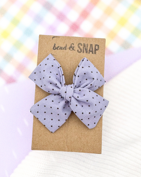 Lavender Dots // Hand-Tied