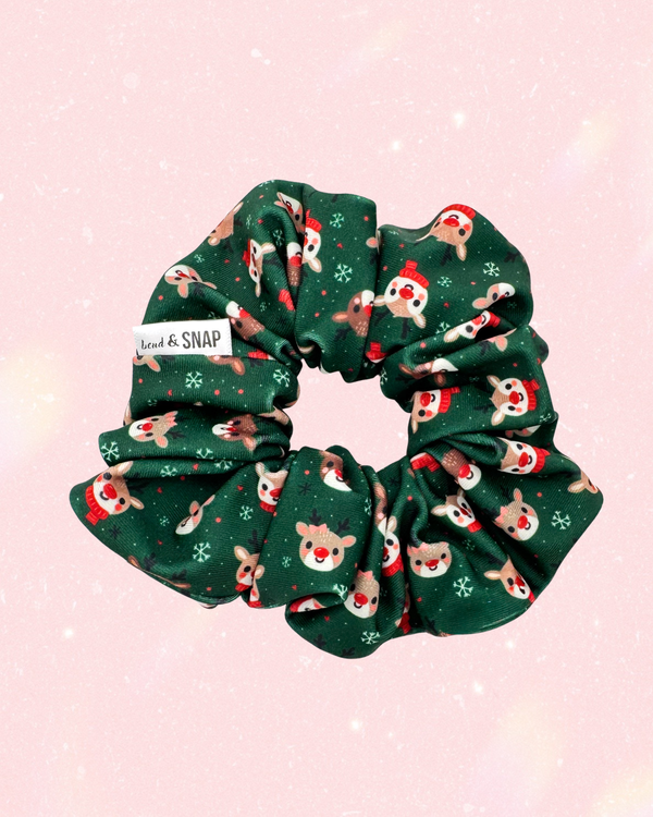 Deer on Green // Scrunchies