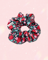 Christmas Floral // Scrunchies