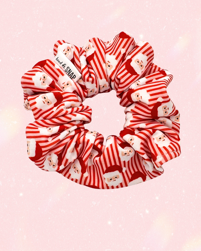 Striped Santa // Scrunchies