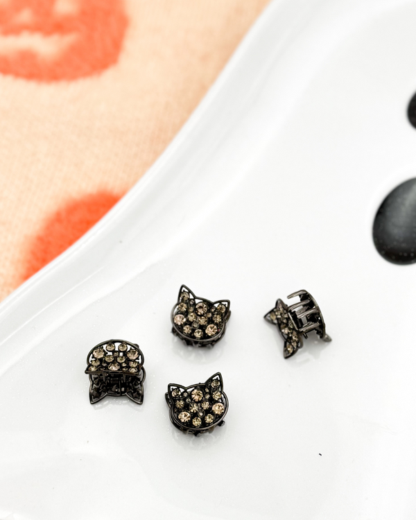 Mini Rhinestone Cat Clips // Specialty Clip