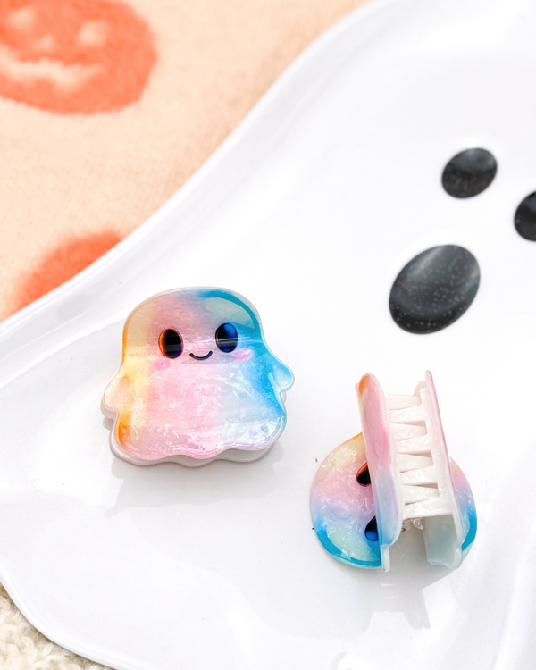 Large Rainbow Ghost Claw Clip // Specialty Clip
