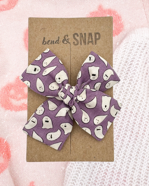 Ghosts on Purple // Hand-Tied