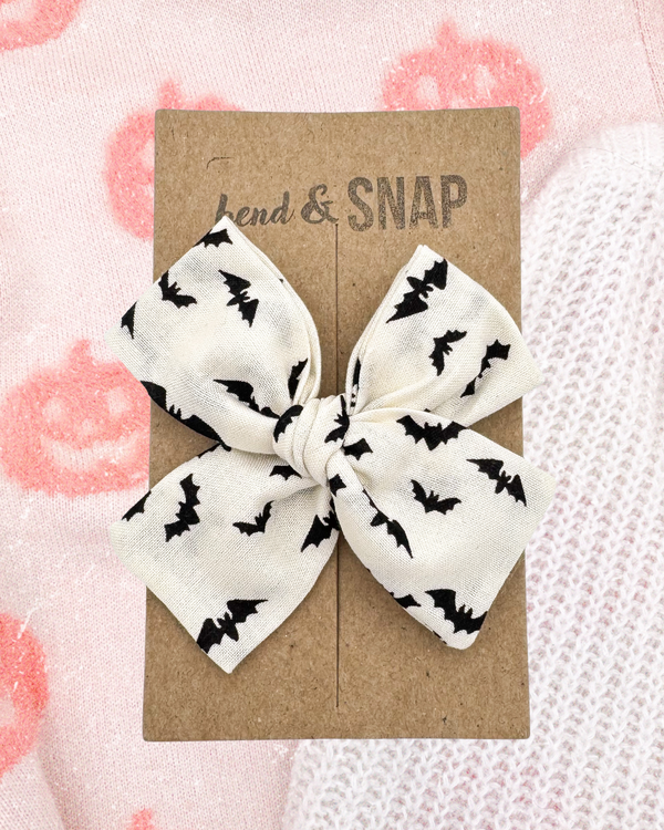 Bats on Ivory // Hand-Tied
