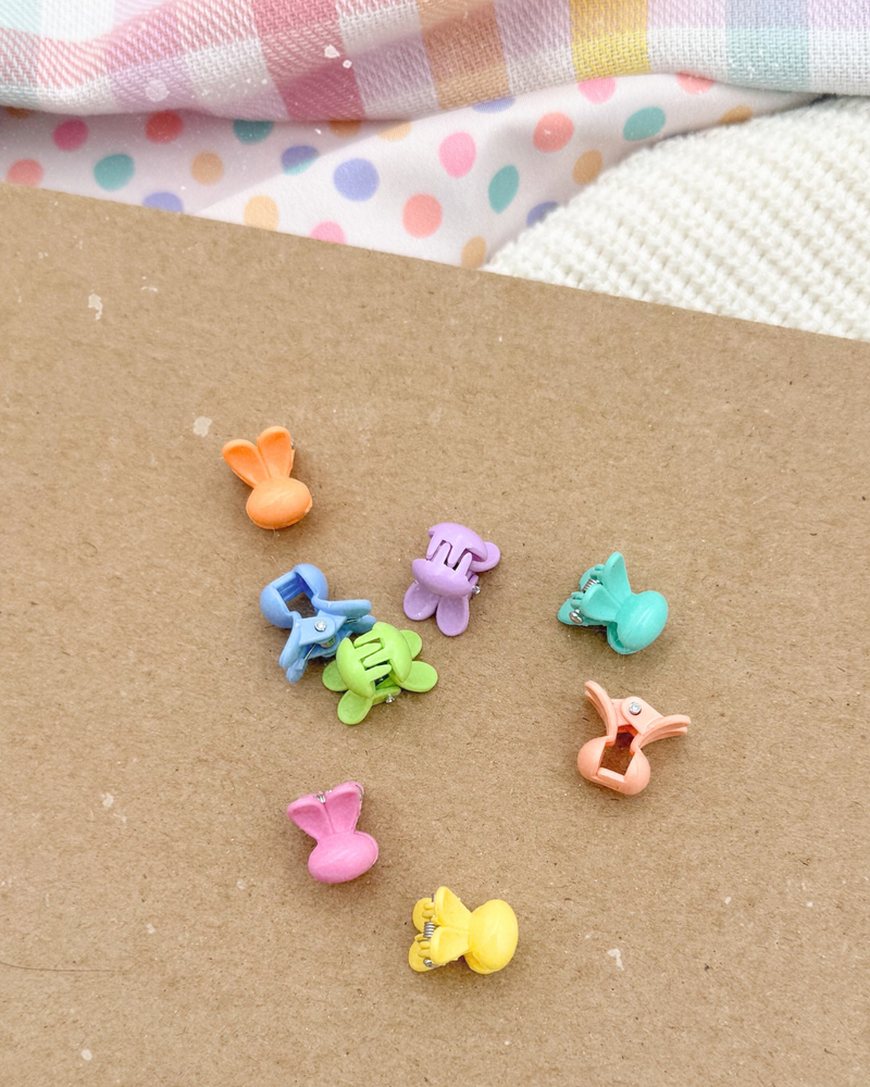 Bright Plastic Bunnies  // Mini Claw Clip