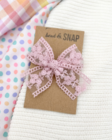 Pink Lace // Specialty Bow