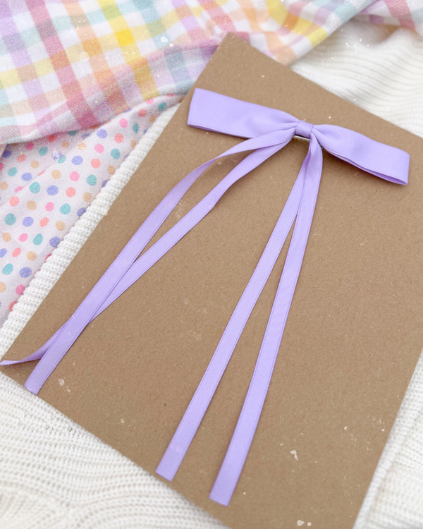 Lavender Satin // Long-Tail Bow