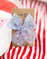 Pre order 2 weeks // Colourful Snowflake //  Tulle Bow