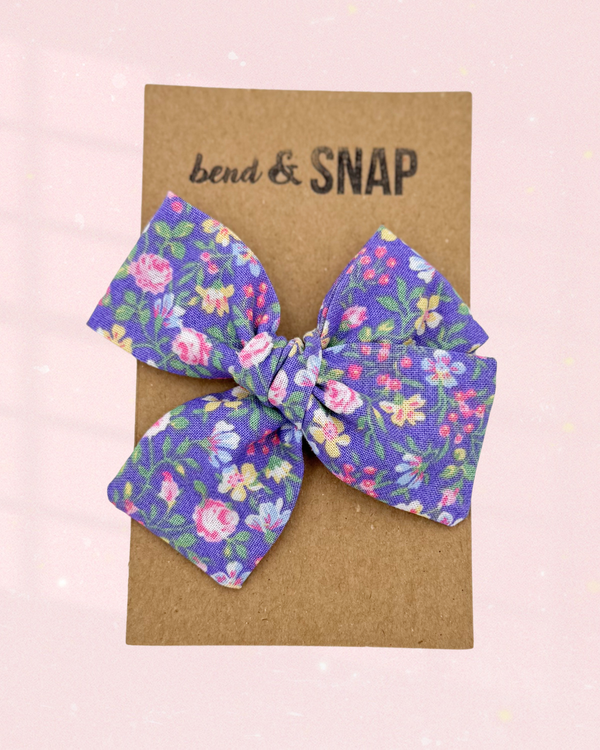 Purple Floral // Hand-Tied