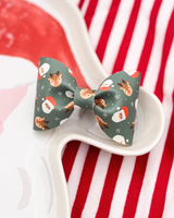 Santa & Reindeer // Leather Bow Tie