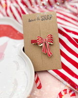 Striped Bow // Specialty Clip