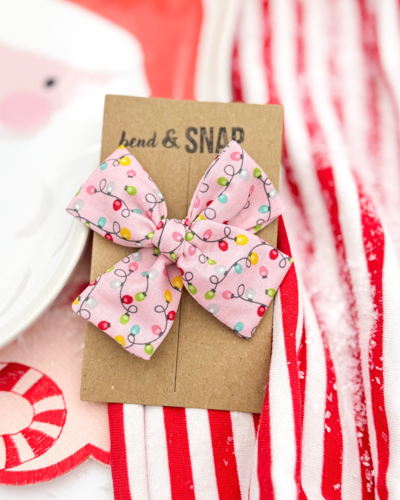 Lights on Pink // Hand-Tied