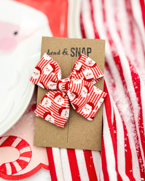 Striped Santa // Hand-Tied