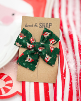 Deer on Green // Hand-Tied