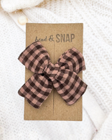 Gingham Organic Chocolate and Biscuit // Hand-Tied