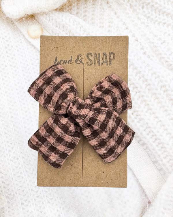 Gingham Organic Chocolate and Biscuit // Hand-Tied