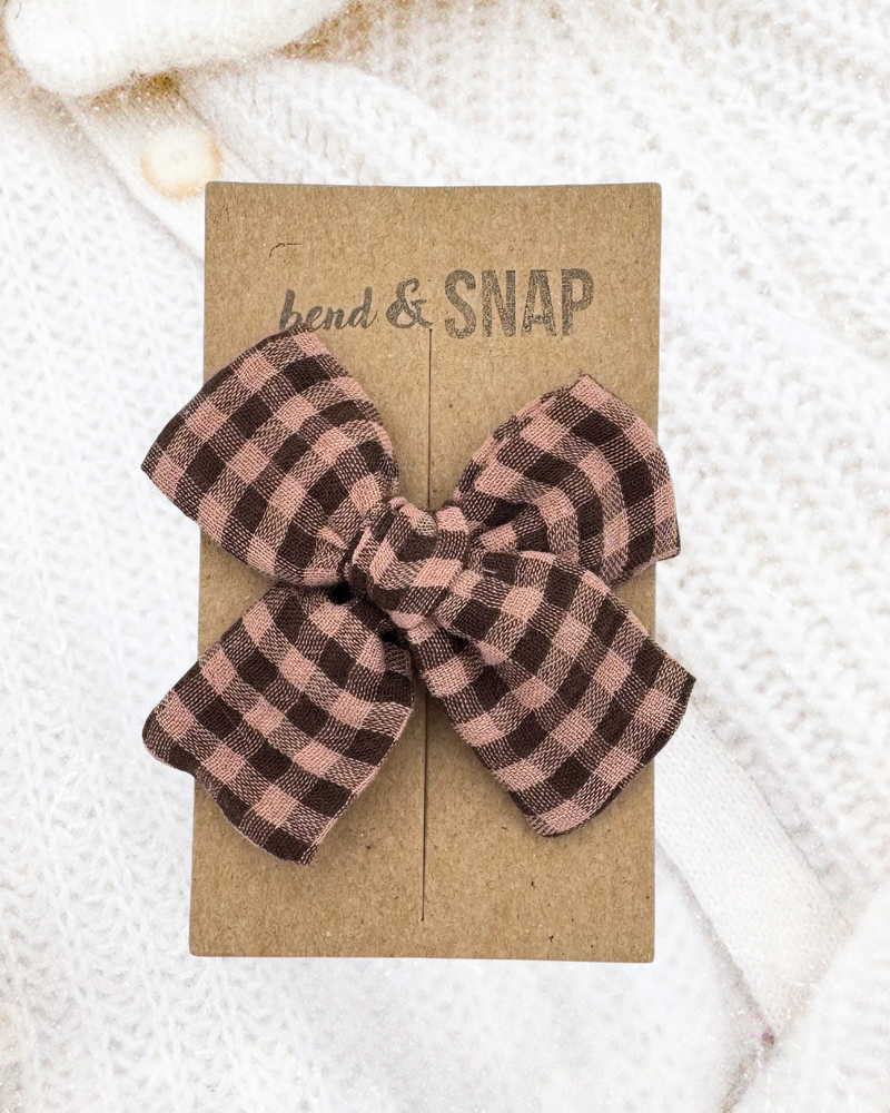 Gingham Organic Chocolate and Biscuit // Hand-Tied