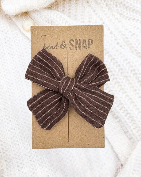 Pinstripe Organic Chocolate // Hand-Tied