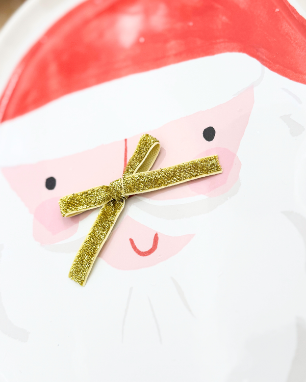 Gold Glitter Ribbon Bow