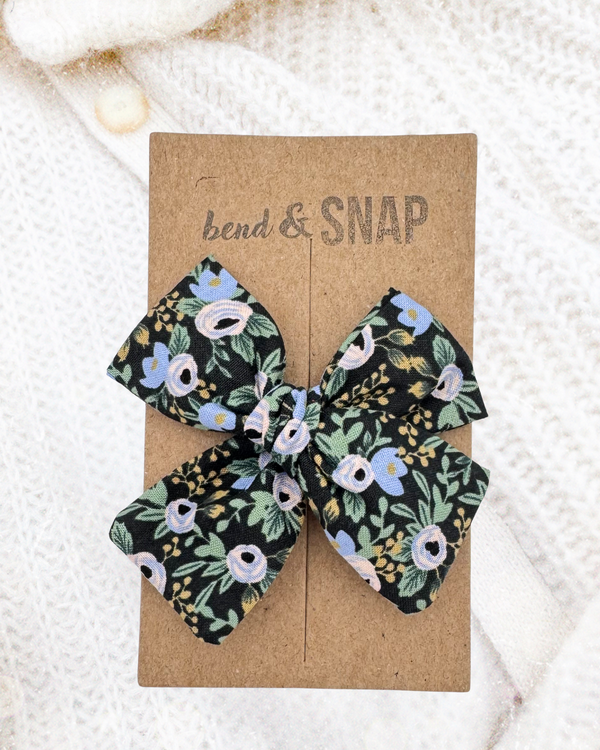 Black Rosa Floral // Hand-Tied