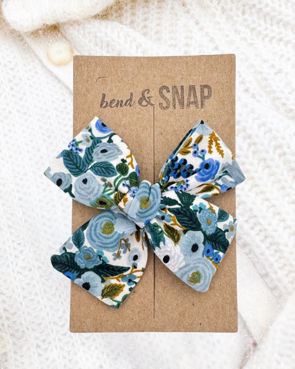 Blue Floral // Hand-Tied