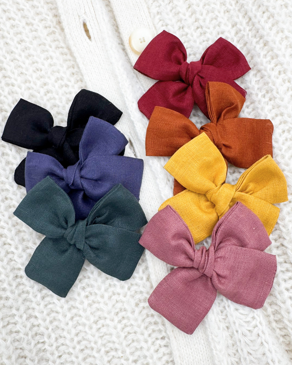Linen Solid // Hand-Tied